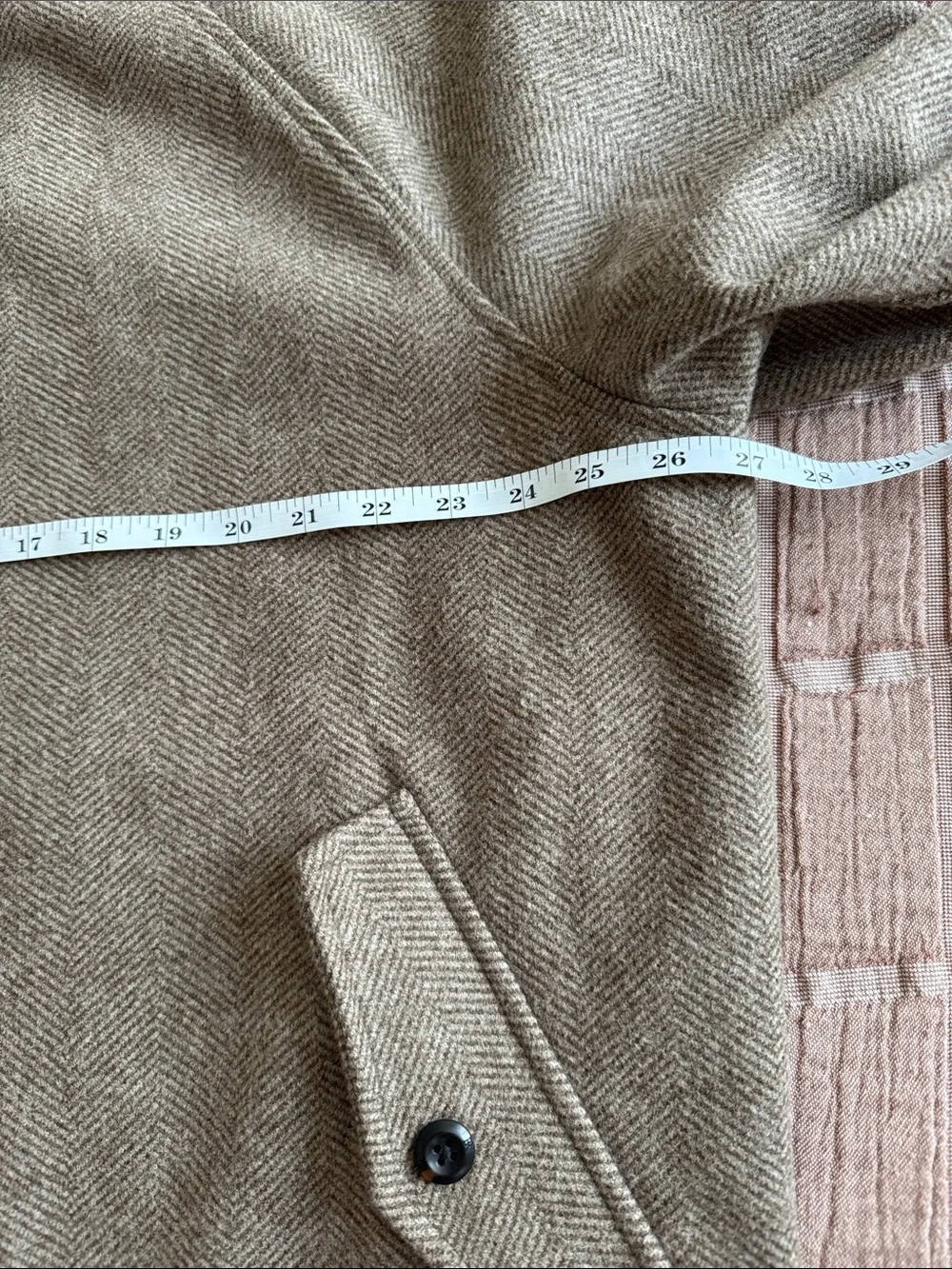Banana Republic Brown Herringbone Bomber Jacket